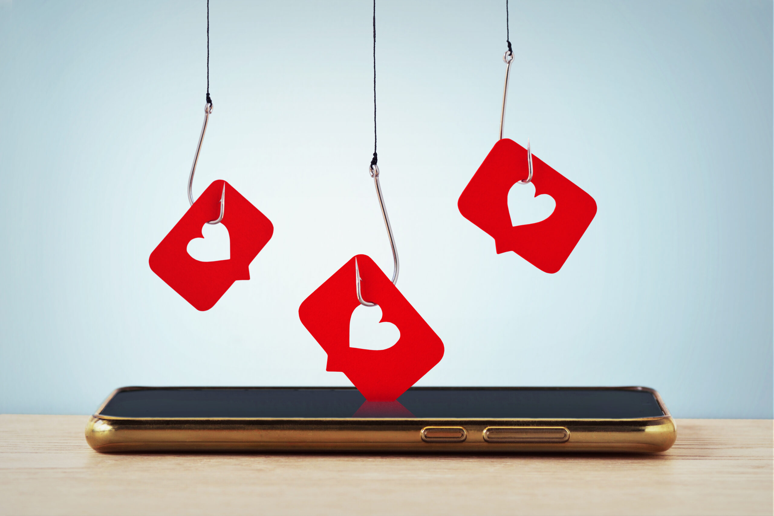 Pêche au like sur les réseaux sociaux